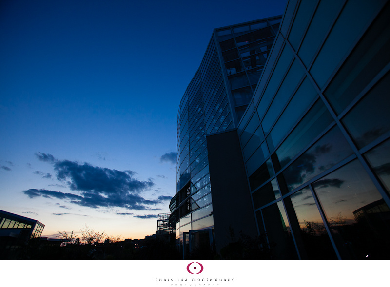 Phipps Conservatory Wedding Reception Special Events Hall Pittsburgh Dusk Glass Reflection