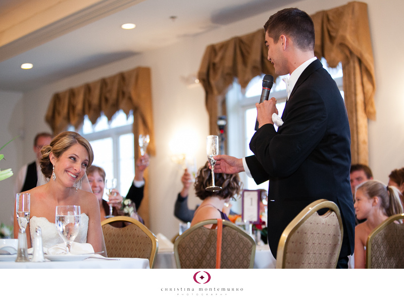 Lindsey Dan Groom Speech Twelve Oaks Mansion Wedding Cranberry