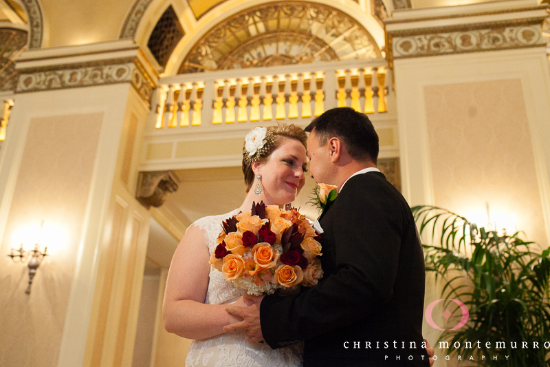 Pittsburgh Omni William Penn Hotel Lobby Wedding Photos