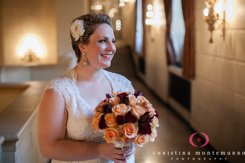 Pittsburgh Omni William Penn Hotel Mezzanine Lobby Bridal Portrait