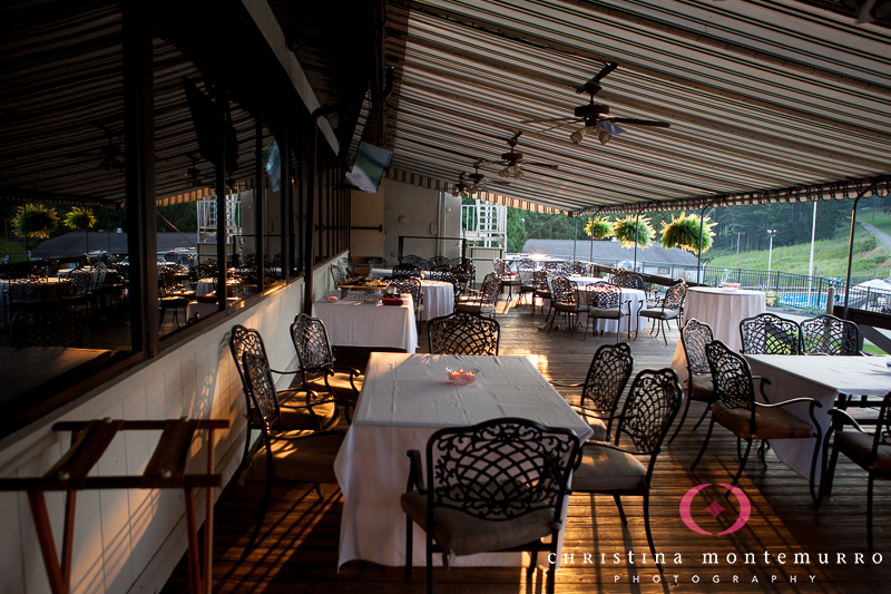 Wildwood Golf Club Outdoor Patio Covered Deck Dusk