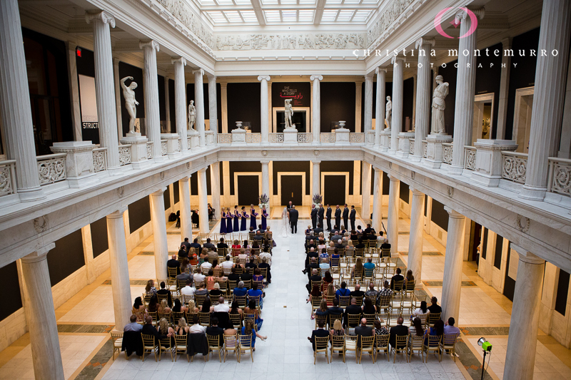 Carnegie Museum Hall of Sculpture Wedding Ceremony Pittsburgh