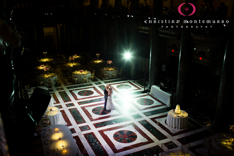 First Dance - Carnegie Museum Music Hall Foyer Wedding Reception Pittsburgh