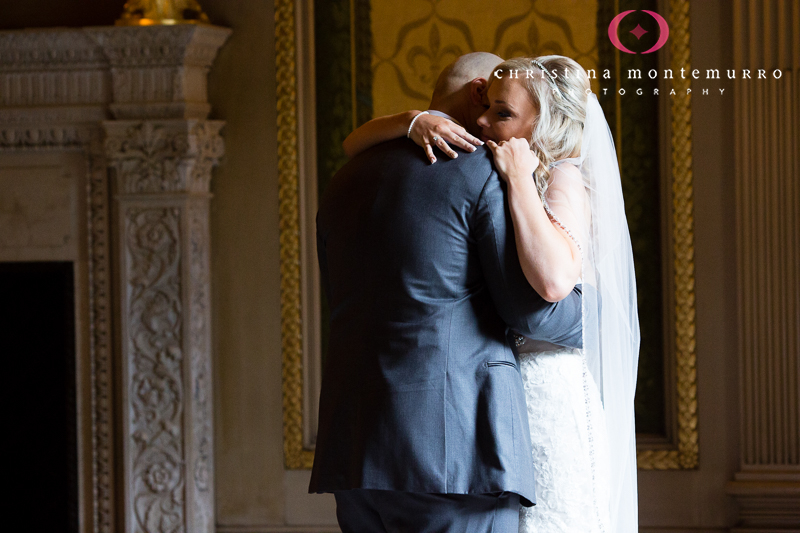 Carnegie Museum Wedding Pittsburgh - Founders Room First Look