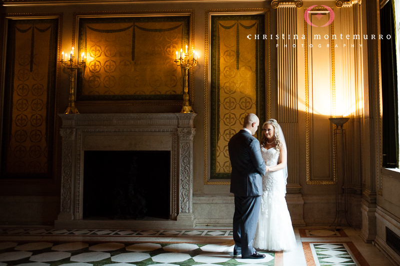 Carnegie Museum Wedding Pittsburgh - Founders Room First Look