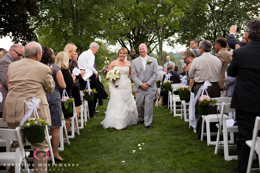 Wedding Ceremony Recessional Rebekah Matt Edgewood Country Club Pittsburgh Wedding Photography-18