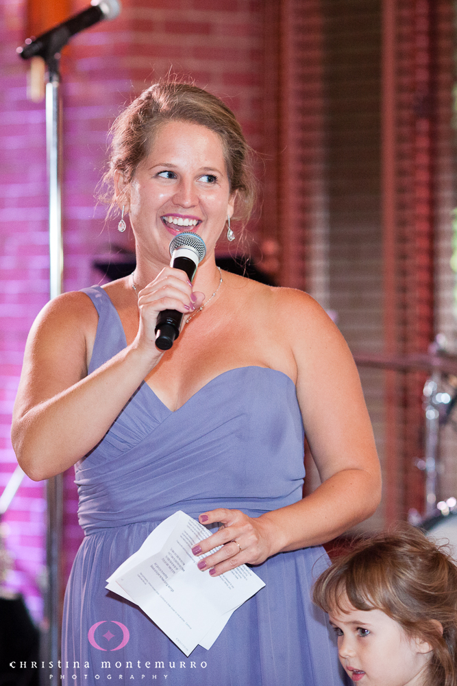 Speeches Rebekah Matt Edgewood Country Club Pittsburgh Wedding Photography