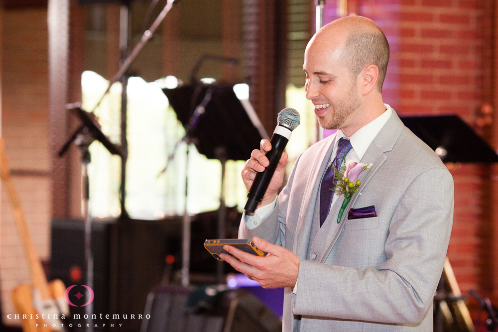 Speeches Rebekah Matt Edgewood Country Club Pittsburgh Wedding Photography