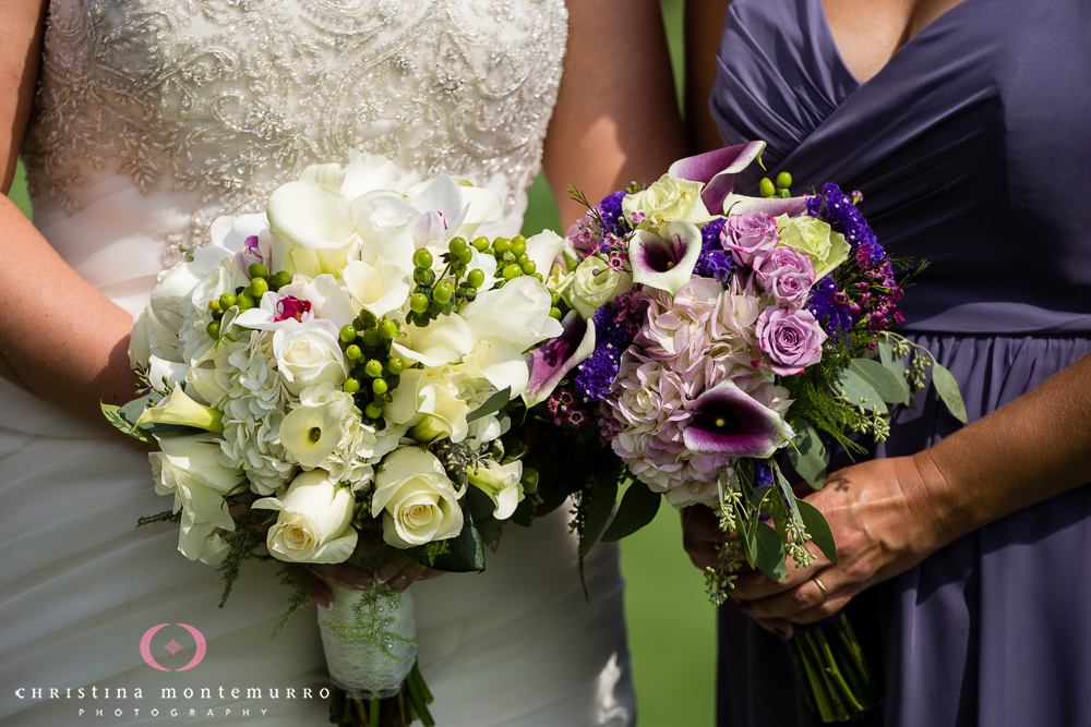 White Rose Purple Rose Purple Calla Lily Bouquets Rebekah Matt Edgewood Country Club Pittsburgh Wedding Photography-4