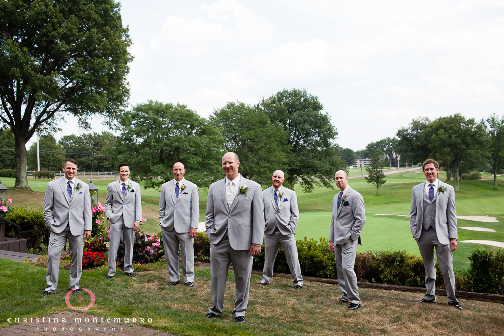 Groomsmen Rebekah Matt Edgewood Country Club Pittsburgh Wedding Photography