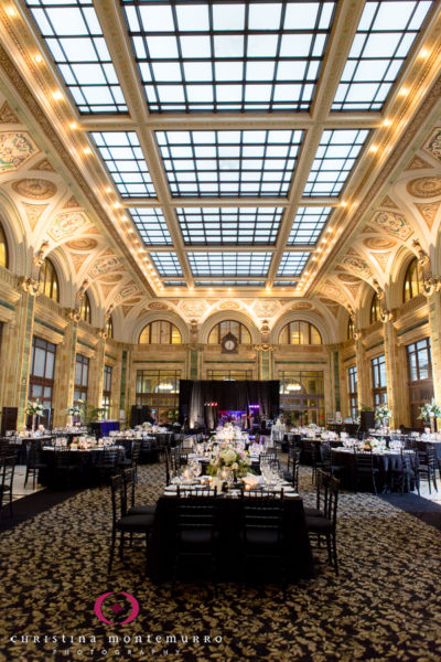 Black Table Linens The Pennsylvanian Wedding Reception Pittsburgh Wedding Photographer