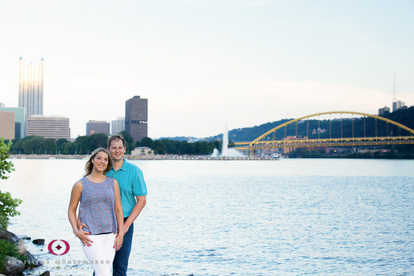 Pittsburgh Engagement Photos North Shore Fort Duquesne Bridge Point State Park