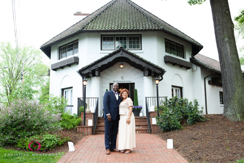 Happy bride and groom portrait atEdgewood Club Pittsburgh Wedding Photography