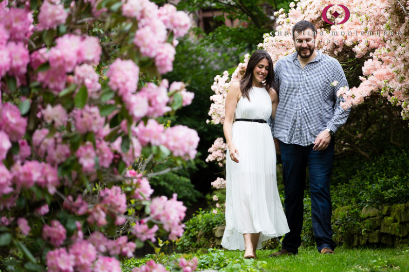 Pittsburgh Backyard Spring Engagement Photos