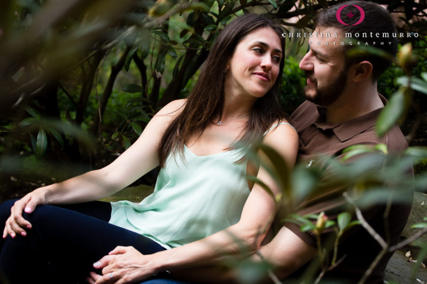 Pittsburgh Backyard Spring Engagement Photos