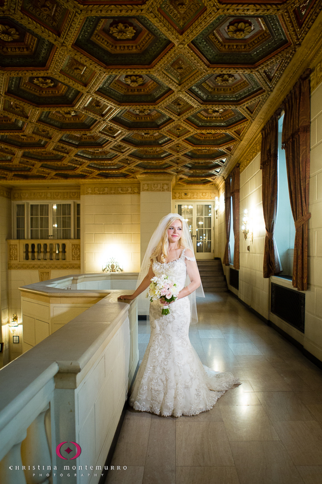 Bridal Portrait Omni William Penn Hotel Mezzanine Pittsburgh Wedding Photography