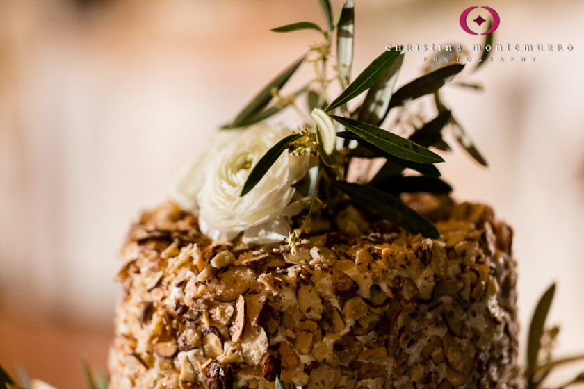 Burnt Almond Torte Wedding Cake Olive Branches Ranunculus William Penn Hotel Pittsburgh Wedding Photography