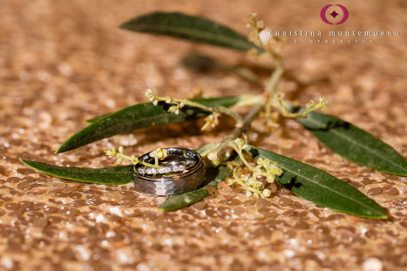 Gold Sequin Tablecloth Bridal Wedding Rings Olive Branch Pittsburgh Wedding Photography