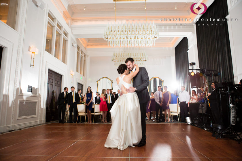 Kimpton Hotel Monaco Pittsburgh Wedding Photos Sheffield Ballroom Bride and Groom First Dance 