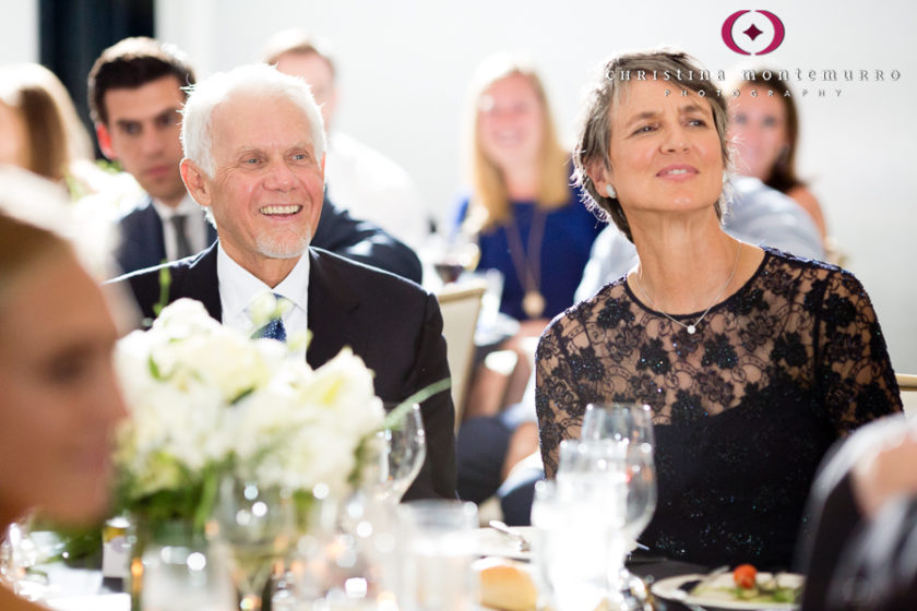 Kimpton Hotel Monaco Pittsburgh Wedding Photos Sheffield Ballroom Parents of the Groom Listening to Speech