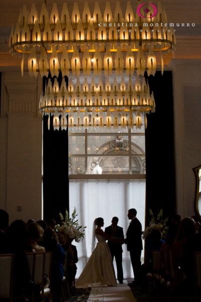 Hotel Monaco Pittsburgh Unplugged Wedding Ceremony Sofia Ballroom