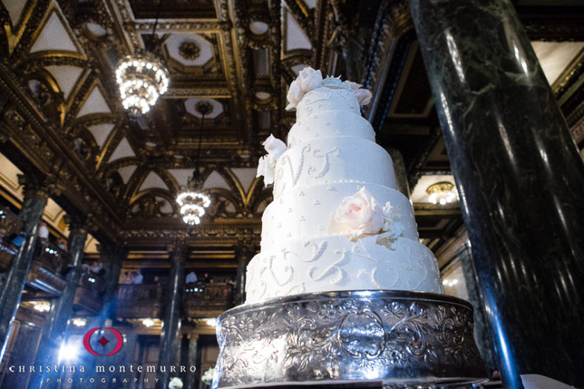 Pittsburgh Wedding Photographer Carnegie Museum Music Hall Foyer Cake