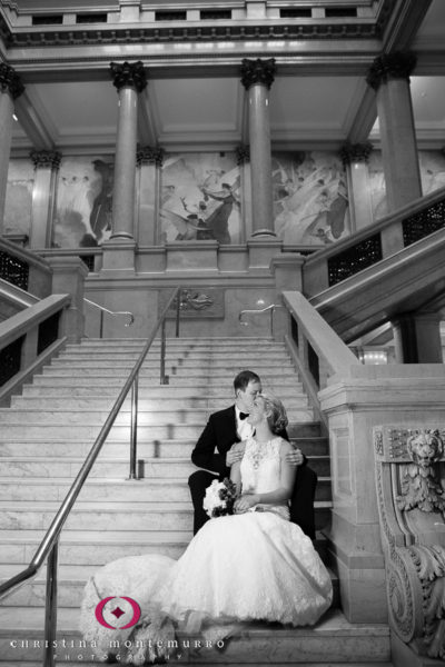 Pittsburgh Wedding Photographer Carnegie Museum Grand Staircase