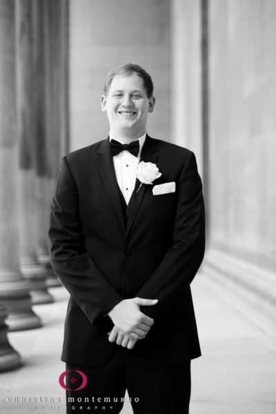 Pittsburgh Wedding Photographer Groom Mellon Institute