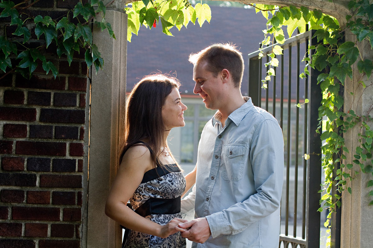 Christina Montemurro Engagement Portfolio - couple with natural light