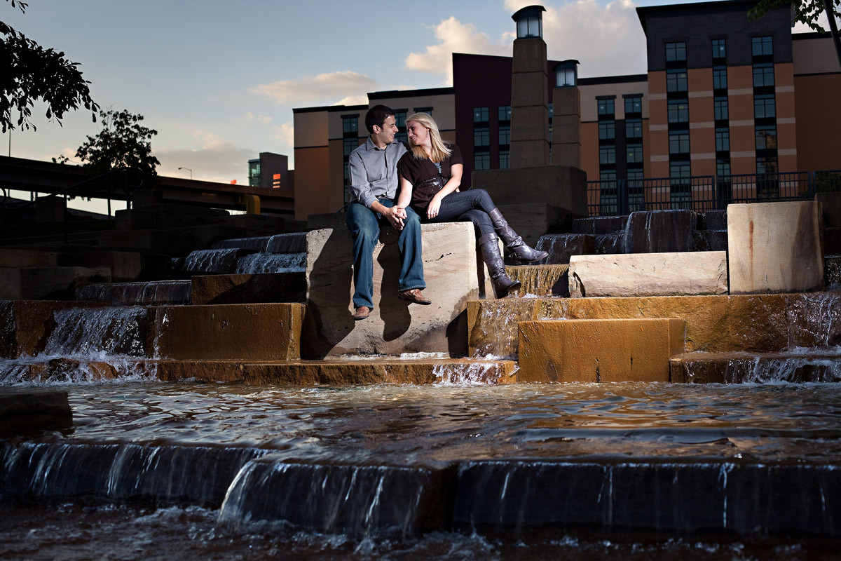 Christina Montemurro Engagement Portfolio - engaged couple on the north shore water park