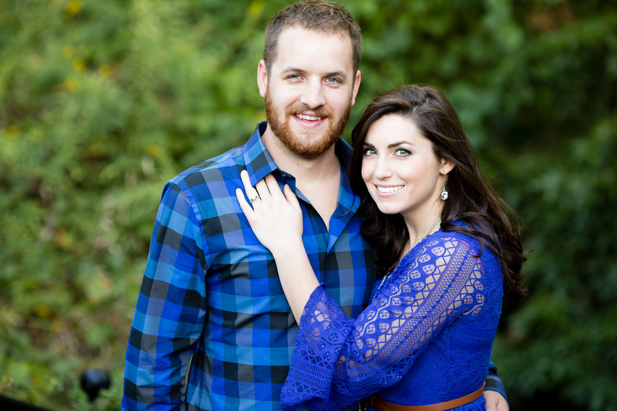 Christina Montemurro Engagement Portfolio - couple in blue