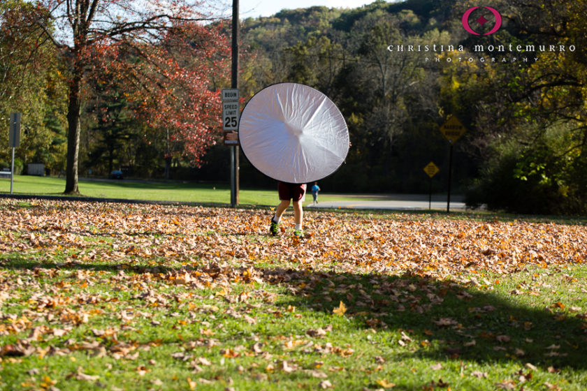 North Park Photo Boy with Reflector