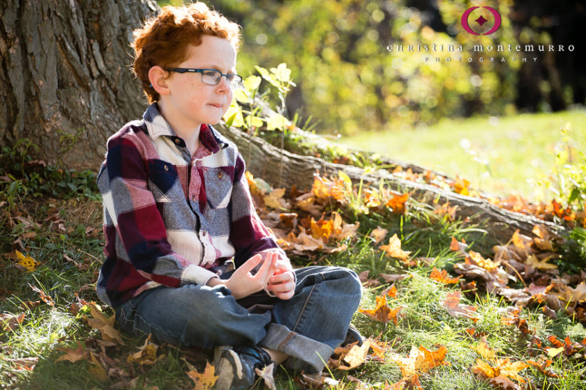 Family Photo North Park Redhead Boy