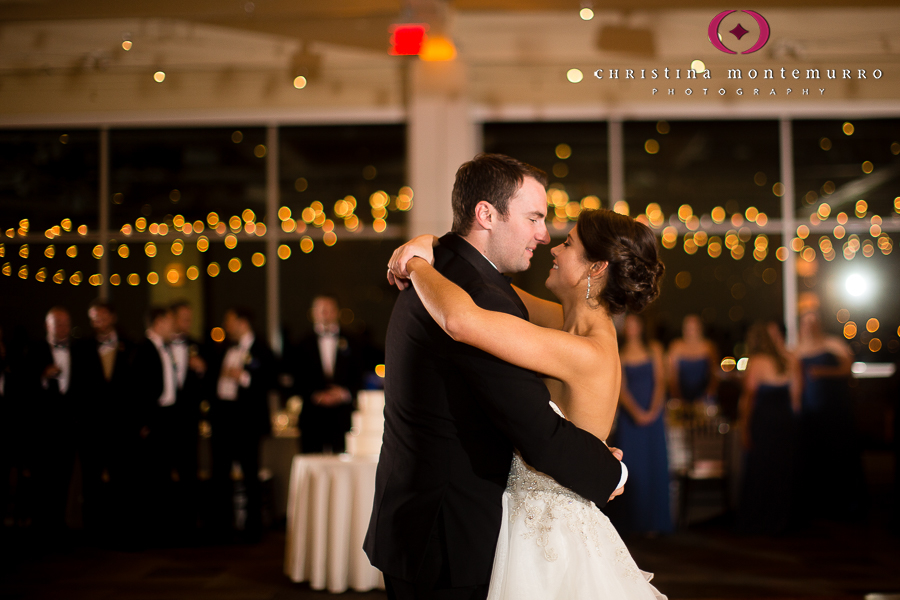 Bride of Groom First Dance Heinz History Center Mueller Center Lights