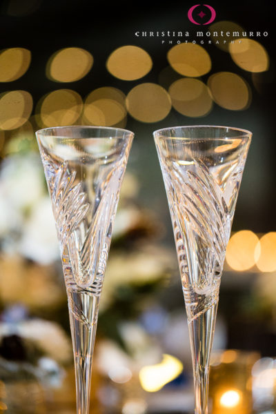 Champagne Flutes Bistro Lights