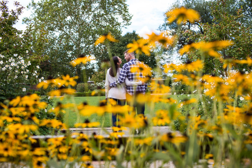 September engagement session with Black Eyed susans