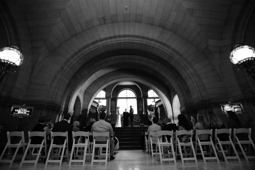 Small Intimate Wedding on the Courthouse Steps