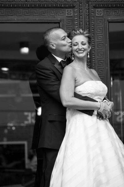 Bride and Groom in Doorway Pittsburgh