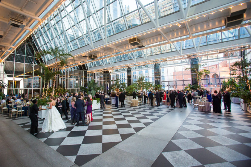 PPG Winter Garden Pittsburgh Wedding Reception