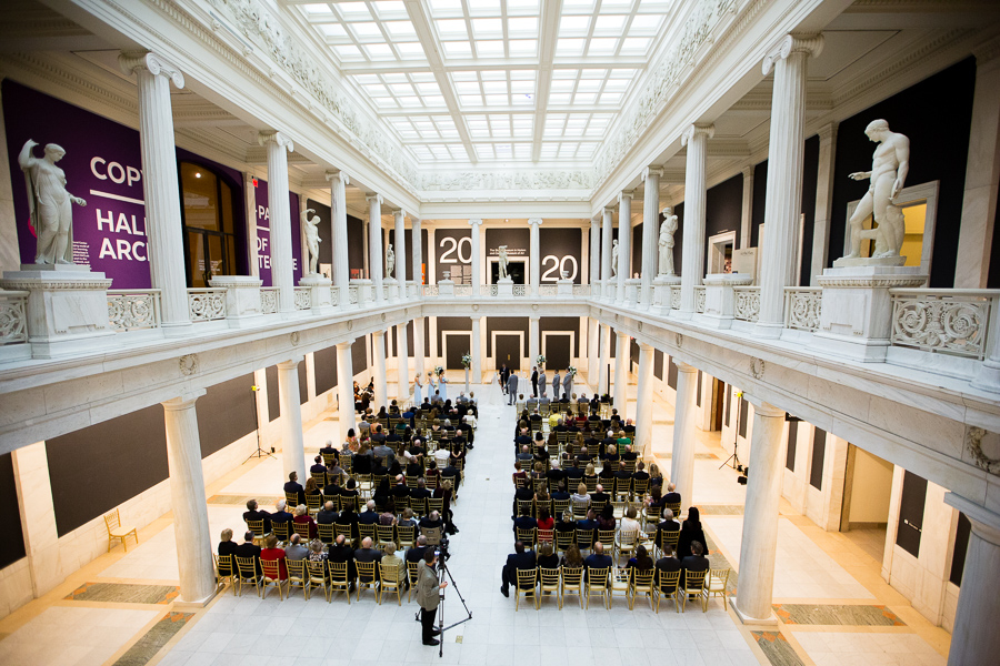 Carnegie Museum Hall of Sculpture Wedding Ceremony