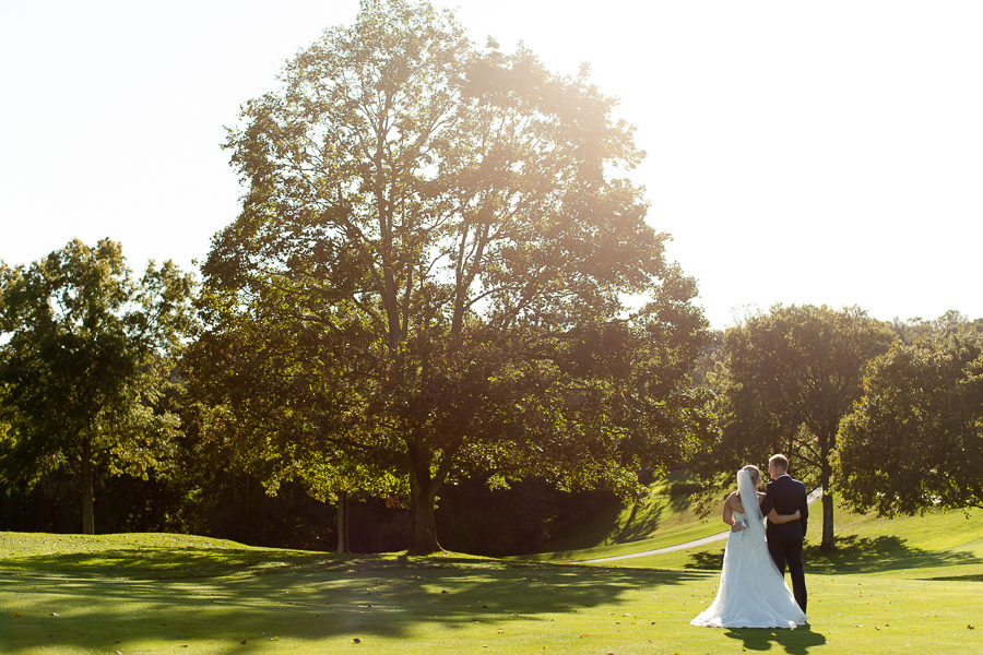 Bride and Groom at Shannopin Country Club