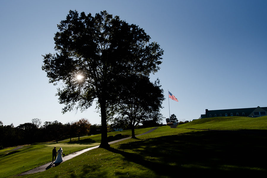 Bride and Groom at Shannopin Country Club