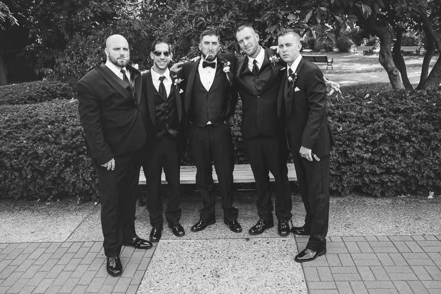 Black and white Groomsmen Portrait