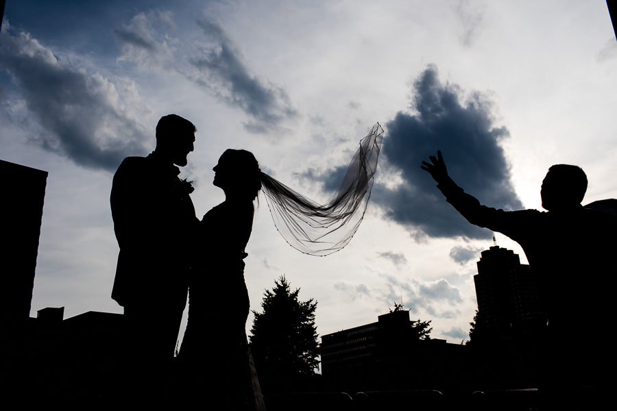 Bride and Groom Silhouette