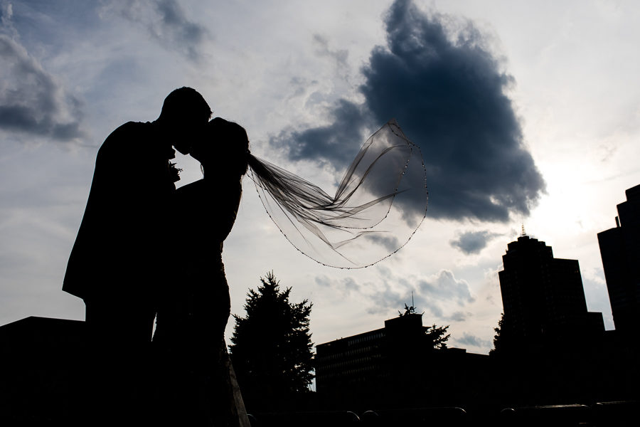 Bride and Groom Silhouette