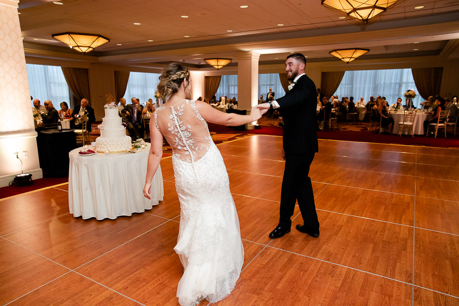 Bride and groom first dance